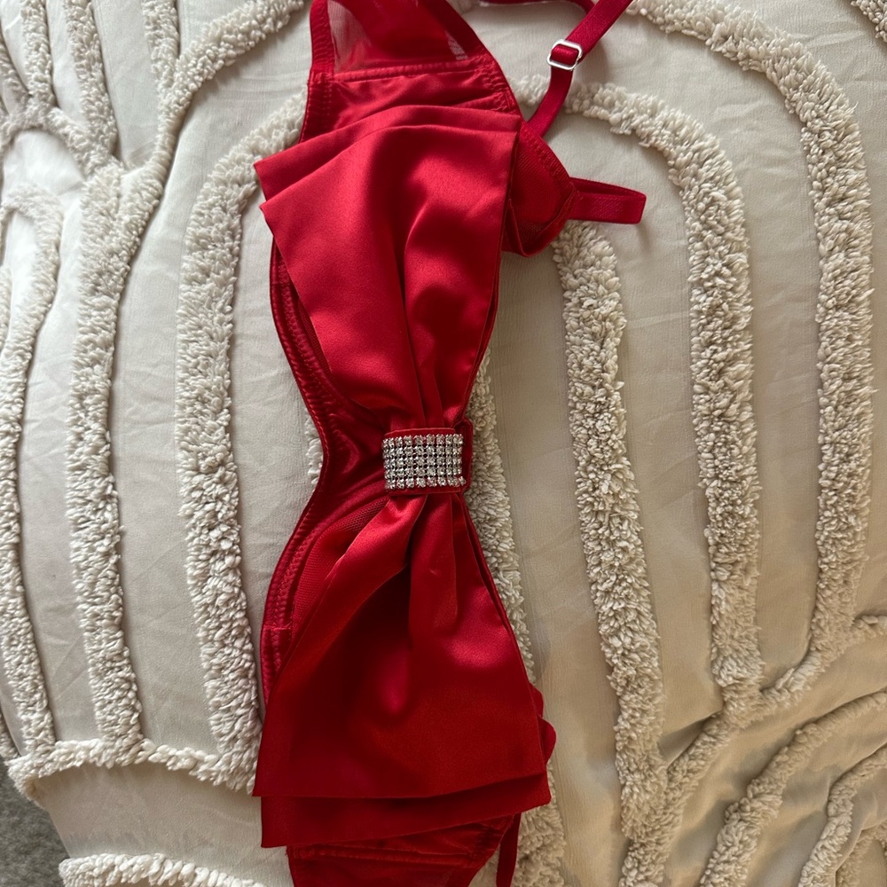 Victoria's Secret Vibrant Red Bikini Top